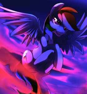 Rating: Safe Score: 0 Tags: 2012 abstract_background blue_body blue_feathers blue_fur cutie_mark e621 equid equine feathered_wings feathers female feral friendship_is_magic fur grin hair hasbro hi_res kohtek mammal multicolored_hair my_little_pony mythological_creature mythological_equine mythology pegasus purple_eyes quadruped rainbow_dash_(mlp) rainbow_hair simple_background smile solo spread_wings tail wings User: bunchy7s