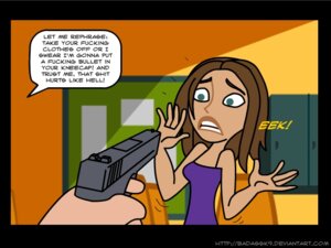 Rating: Questionable Score: 0 Tags: 1boy 1girls anonymous at_gunpoint badassk9 bonnie_rockwaller brown-skinned_female brown_skin dark-skinned_female dark_skin disney disney_channel female gun kim_possible light-skinned_male light_skin male rule34 straight_hair threatening User: bunchy7s
