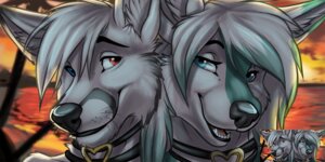 Rating: Safe Score: 0 Tags: 2:1 anthro blue_eyes canid canine canis collar digital_media_(artwork) duo e621 female fox fur heart_symbol heterochromia icon ifus linked_icons ly-ulf male mammal red_eyes romantic romantic_ambiance romantic_couple saya_darkmoon smile white_body white_fur wolf User: bunchy7s