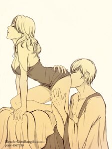 Rating: Questionable Score: 0 Tags: 1boy akubaka anilingus bare_shoulders big_breasts bleach breasts couple female hair ichimaru_gin male matsumoto_rangiku monochrome open_clothes oral rule34 short_hair simple_background thighs User: bunchy7s
