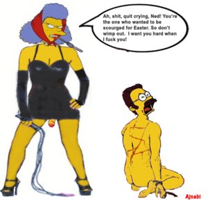 Rating: Explicit Score: 0 Tags: 1boy 1futa ajnabi ass bound clothes color domination english_text futa_on_male futadom futanari high_heels human injury intersex male ned_flanders penis rule34 selma_bouvier sitting standing tagme text the_simpsons User: bunchy7s