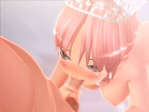 Rating: Explicit Score: 0 Tags: 3d animated blush bouncing_breasts breasts bride censored fellatio female male nipples oral penis pink_hair rabu_rabu_wedingu! rule34 short_hair User: bunchy7s