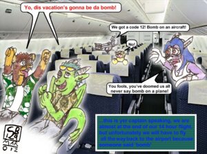 Rating: Safe Score: 0 Tags: aircraft airplane aloha_shirt anthro bear bomb cb129 clothing dragon e621 english_text explosives female group inside_airplane male mammal mythological_creature mythological_scalie mythology panicking pattern_clothing pattern_shirt pattern_topwear scalie shirt tail text topwear vehicle yelling User: bunchy7s