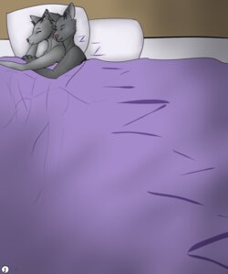 Rating: Safe Score: 0 Tags: 2014 5:6 anthro bed canid canine comic covering cuddling dominion69 duo e621 eyes_closed female fur furniture grey_body grey_fur hi_res inner_ear_fluff inside lying male mammal morning mythological_canine mythological_creature mythology on_bed on_side pillow romantic romantic_couple sleeping snout spooning tuft under_covers werecanid werecanine werecreature werewolf User: bunchy7s