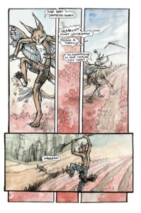 Rating: Safe Score: 0 Tags: angry anthro barefoot biped canid canine clothed clothing comic dialogue e621 feathered_wings feathers feet field finnish_text flower fox holding_object holding_tool male mammal minna_sundberg outside pahistenlistijat plant tail text tools topless translated unavailable_at_source wings User: bunchy7s