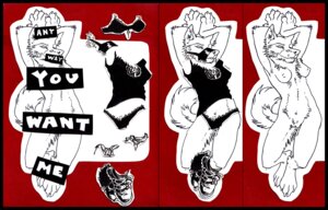 Rating: Explicit Score: 0 Tags: anthro biped black_and_white_and_red bra breasts canid canine canis clothed clothing domestic_dog e621 female full-length_portrait genitals halter lying mammal muzzle_(object) muzzled nude off/on on_back panties pen_(artwork) portrait presenting solo ssirrus tail text traditional_media_(artwork) underwear undressing vulva User: bunchy7s
