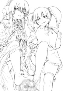 Rating: Explicit Score: 0 Tags: 1boy 2girls april_(coyote_ragtime_show) asanagi censored coyote_ragtime_show double_footjob fatalpulse feet female femdom footjob footjob_with_legwear heavily_censored male march_(coyote_ragtime_show) monochrome mosaic_censoring multiple_females multiple_footjob multiple_girls rule34 simple_background standing standing_footjob thighhighs white_background User: bunchy7s