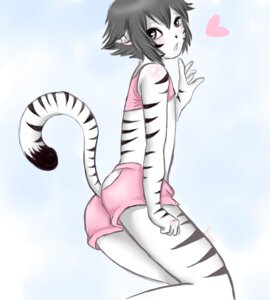 Rating: Safe Score: 0 Tags: 5_fingers ahoge black_body black_fur bottomwear clothed clothing colored_sketch crossdressing cyberlolli e621 felid femboy fingers fur grey_body grey_eyes grey_fur grey_hair hair heart_symbol looking_aside looking_at_viewer male mammal open_mouth pantherine raised_tail short_hair shorts side_view simple_background sketch skimpy slim solo stripes tail tiger white_background white_body white_fur User: bunchy7s