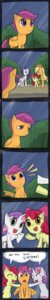 Rating: Safe Score: 0 Tags: amber_eyes apple_bloom_(mlp) applejack_(mlp) blonde_hair blue_eyes clothing comic cowboy_hat cutie_mark_crusaders_(mlp) e621 earth_pony english_text equid equine eyes_closed feathered_wings feathers female feral friendship_is_magic green_eyes group hair happy hasbro hat headgear headwear hi_res horn horse long_hair long_image mammal multicolored_hair my_little_pony mythological_creature mythological_equine mythology night open_mouth orange_body orange_eyes orange_feathers outside pegasus pony purple_eyes purple_hair quadruped raining rarity_(mlp) red_hair sad scootaloo_(mlp) short_hair sibling_(lore) sister_(lore) sisters_(lore) sweetie_belle_(mlp) tail tall_image text two_tone_hair unicorn white_body wings yellow_body young young_feral yubi-note User: bunchy7s