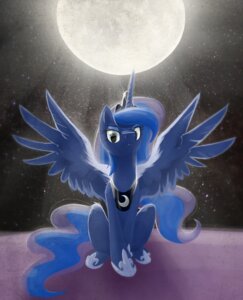Rating: Safe Score: 0 Tags: blue_body blue_eyes blue_feathers blue_fur blue_hair cool_colors crown cutie_mark e621 equid equine feathered_wings feathers female feral friendship_is_magic frown fur hair hasbro headgear hi_res horn keshapanther long_hair looking_at_viewer mammal moon my_little_pony mythological_creature mythological_equine mythology night outside princess_luna_(mlp) sitting solo star winged_unicorn wings User: bunchy7s
