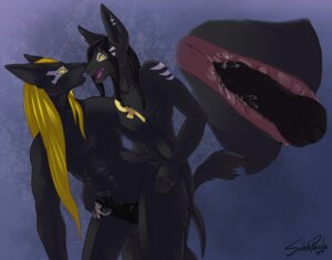 Rating: Explicit Score: 0 Tags: anal anal_penetration anthro anubian_jackal anubis bodily_fluids canid canine canis cum cum_inside deity diaga duo e621 ear_piercing egyptian egyptian_mythology erection genital_fluids genitals glowing glowing_eyes handjob incest_(lore) internal jackal knot male male/male male_penetrated male_penetrating male_penetrating_male mammal middle_eastern_mythology mythology nude penetration penile penis piercing reach_around sex sukebepanda tail thick_thighs tsuanuta User: bunchy7s
