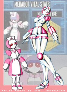 Rating: Questionable Score: 0 Tags: 2008 alternate_species breasts clothing e621 english_text female footwear high_heels humanoid humanoidized machine medabots neutranurse nipples not_furry nurse raptorsr red_eyes robot robot_humanoid shoes solo text User: bunchy7s