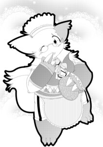 Rating: Safe Score: 0 Tags: ambiguous_gender anthro biped claws clothing e621 eyewear fluffy fluffy_tail fur fur_markings generation_3_pokemon glasses hat headgear headwear kemono maid_uniform markings monochrome nintendo pokemon pokemon_(species) solo standing tail uniform yamik64 zangoose User: bunchy7s