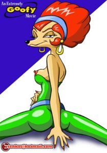 Rating: Explicit Score: 0 Tags: afro an_extremely_goofy_movie anthro areola belt black_nose bodysuit breasts canine color disney dog ear_piercing earrings english_text esenkas eyelashes female female_only fur furry goof_troop hairband half-closed_eyes hand_on_hip long_fingernails looking_back mammal medium_breasts nipple_slip nipples one_eye_closed red_hair red_nails rule34 sideboob solo splits sylvia_marpole text User: bunchy7s