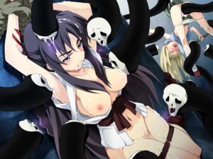 Rating: Explicit Score: 0 Tags: angry arms_up big_breasts black_hair blonde_hair blue_eyes blush bottomless braid breast_sucking breasts censored cleavage cum female female_only flat_chest footwear hair_ribbon highres hoshimura_makina knee_socks kneehighs kneesocks long_hair milking_tentacles multiple_females multiple_girls nipples no_bra no_panties open_clothes open_mouth open_shirt panties panties_down panty_pull pussy restrained_by_tentacles ribbon rule34 saipaco shikabane_hime shirt skirt skirt_lift socks stripped_by_tentacles tentacle tentacle_in_pussy tentacle_mouth tentacle_sucking_breasts tied_hair twintails underwear undressing very_long_hair white_socks User: bunchy7s
