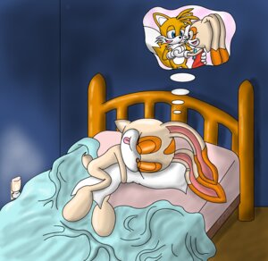 Rating: Questionable Score: 0 Tags: anthro barefoot bed big_eyes big_head canid canine cpctail cream_the_rabbit dream duo e621 eyes_closed fantasizing feet female fox furniture hug hugging_object hugging_pillow inside lagomorph leporid long_ears male mammal miles_prower nightlight on_bed pillow rabbit sega sleeping solo_focus sonic_the_hedgehog_(series) tail thought_bubble tongue toony young young_anthro User: bunchy7s