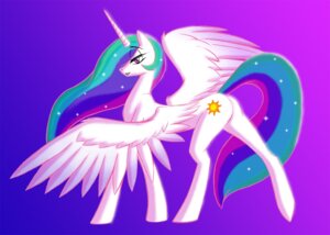 Rating: Safe Score: 0 Tags: cutie_mark e621 equid equine eyebrows eyelashes feathered_wings feathers female feral friendship_is_magic fur hair hasbro horn looking_at_viewer mammal multicolored_hair my_little_pony mythological_creature mythological_equine mythology princess_celestia_(mlp) purple_eyes simple_background solo white_body white_fur whitephoenix52 winged_unicorn wings User: bunchy7s