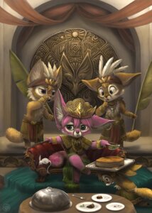 Rating: Safe Score: 0 Tags: 2012 :< anthro canid canine crown e621 feathers female fennec_fox food fox fur group headdress headgear jewelry male mammal pink_body pink_fur royalty silverfox5213 tail true_fox User: bunchy7s