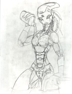 Rating: Explicit Score: 0 Tags: breasts cybernetics e621 featureless_breasts female genitals greyscale humanoid liquidmark machine monochrome not_furry nude robot solo technophilia vulva User: bunchy7s