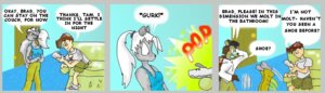 Rating: Safe Score: 0 Tags: anthro comic dialogue e621 english_text female furwillfly group human male mammal rodent sciurid tail text tree_squirrel User: bunchy7s