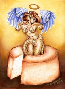 Rating: Questionable Score: 0 Tags: 2004 angel anthro breasts cake covering covering_breasts covering_self dessert e621 feathered_wings feathers felid female food hair halo in_food jaguar mammal micro nude pantherine shy signature solo tail wings xianjaguar User: bunchy7s