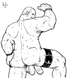 Rating: Explicit Score: 0 Tags: biceps blooper_(artist) butt e621 genitals half-erect humanoid humanoid_pointy_ears leather low_res male monochrome muscular muscular_humanoid muscular_male not_furry nude orc penis pointy_ears solo tusks User: bunchy7s