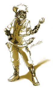 Rating: Safe Score: 0 Tags: 2008 alternative_fashion anthro belt biped boots bottomwear clothed clothing colored_shading cybill cybill_(artist) digital_media_(artwork) e621 eyewear footwear full-length_portrait fully_clothed fur gloves goggles hair handwear holding_object holding_tool holding_wrench hyena kerchief looking_at_viewer male mammal markings monochrome neckerchief neckwear pants portrait sepia shaded shaded_line_art shoes signature simple_background snout solo spots spotted_hyena spotted_markings spotted_tail standing steampunk tail tail_markings tools topwear vest white_background white_body white_boots white_bottomwear white_clothing white_eyewear white_footwear white_fur white_hair white_kerchief white_neckerchief white_pants white_topwear white_vest wrench User: bunchy7s