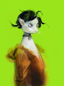 Rating: Safe Score: 0 Tags: 3:4 ambiguous_gender anthro black_hair clothing e621 fur hair hi_res mammal mouse murid murine rodent shogo simple_background solo white_body white_fur User: bunchy7s