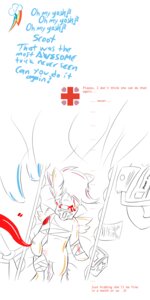 Rating: Questionable Score: 0 Tags: 1:2 abuse bandage blood bodily_fluids digital_drawing_(artwork) digital_media_(artwork) e621 english_text equid equine feathered_wings feathers female freefox friendship_is_magic hasbro hi_res hospital mammal my_little_pony mythological_creature mythological_equine mythology nurse_redheart_(mlp) offscreen_character orange_body orange_feathers pegasus rainbow_dash_(mlp) red_cross scootaloo_(mlp) simple_background solo stretcher text white_background wings wounded User: bunchy7s
