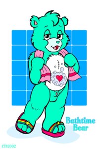 Rating: Explicit Score: 0 Tags: 2002 anthro bathroom blue_background care_bear care_bears character_name chris_sutor flaccid male male_only penis rule34 solo towel towel_only turquoise_fur User: bunchy7s