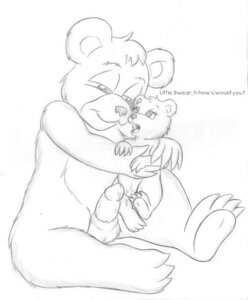 Rating: Explicit Score: 0 Tags: animal_genitalia animal_penis baby_talk bear english_text eyelashes female fur furry little_bear male mama_bear penis rule34 simple_background size_difference tagme text white_background User: bunchy7s
