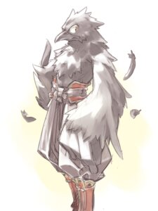 Rating: Safe Score: 0 Tags: 3:4 anthro avian beak bird clothed clothing corvid corvus_(genus) cotora crow e621 male oscine passerine raven solo topless User: bunchy7s