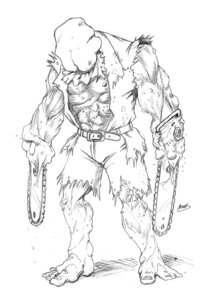 Rating: Questionable Score: 0 Tags: biggy_man chainsaw demon e621 flesh_creature greyscale humanoid male monochrome monster monstrous_humanoid not_furry pen_(artwork) power_tool seanrm solo splatterhouse tools traditional_media_(artwork) vein User: bunchy7s