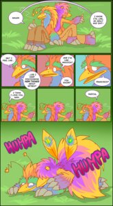 Rating: Explicit Score: 0 Tags: ^_^ all_fours alternative_fashion antennae_(anatomy) anthro avian beak bird bottomwear claws clothing colorful_theme comic dialogue diego_(khangaki) digital_media_(artwork) doggystyle drugs duo e621 english_text eyebrows eyes_closed feathers francisco_(khangaki) from_behind_position grass happy happy_sex hippie khangaki male male/male marijuana outside pants plant romantic romantic_couple sex simple_background smile smoke smoking speech_bubble text unavailable_at_source User: bunchy7s