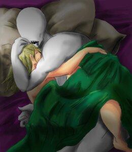 Rating: Questionable Score: 0 Tags: bald blonde_hair duo e621 eyes_closed faceless hair hug human male mammal monster muscular sex_offenderman sleeping tall trollpasta white_body white_skin User: bunchy7s