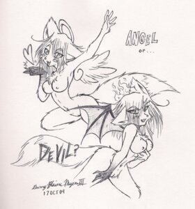 Rating: Explicit Score: 0 Tags: angel anthro breasts canid canine demon duo e621 feathered_wings feathers female fiore fire fox genitals halo hi_res kitonkurai looking_at_viewer mammal membrane_(anatomy) membranous_wings nipples simple_background tail vulva white_background wings User: bunchy7s