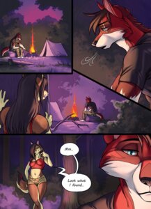 Rating: Safe Score: 0 Tags: anthro azeriel blue_eyes breasts brown_hair campfire canid canine canis comic cynfall dialogue e621 ear_piercing english_text female fluffy fluffy_tail forest green_eyes hair male mammal outside paws piercing plant refer scenery tail text tongue tree wolf wood User: bunchy7s