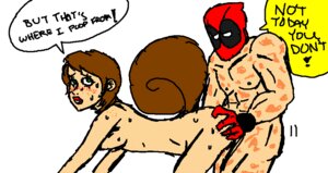Rating: Explicit Score: 0 Tags: all_fours anal anal_sex anal_virgin bent_over deadpool doggy_style doreen_green female from_behind great_lakes_avengers male marvel marvel_comics rule34 scars_all_over squirrel_girl_(classic) squirrel_girl_(marvel) tagme wade_wilson User: bunchy7s