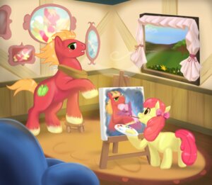 Rating: Safe Score: 0 Tags: 2012 apple_bloom_(mlp) big_macintosh_(mlp) blonde_hair brush carykaiba cheerilee_(mlp) cutie_mark duo e621 earth_pony easel equid equine female feral freckles friendship_is_magic fur hair hasbro hi_res horse inside male mammal my_little_pony paint paintbrush painting_(object) palette photo plow_yoke pony pose quadruped red_body red_fur red_hair tail window young young_feral User: bunchy7s