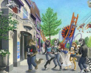 Rating: Safe Score: 0 Tags: 2011 alligator alligatorid amazing_background amusement_park amusement_ride anthro bottomwear canid canine canis clothed clothing cloud crocodilian detailed detailed_background domestic_cat domestic_dog e621 english_text eyes_closed eyewear fair felid feline felis female fountain fox furgonomic_bottomwear furgonomics glasses group humor kacey laugh leopard male mammal open_mouth outside pantherine plushie raishi reptile roller_coaster scalie sculpture shirt_logo sitting sky standing statue store surprised swing tail tail_button_bottoms tail_clothing text tiger toony vertical_loop water_spray wet User: bunchy7s