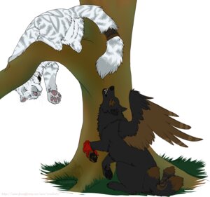 Rating: Explicit Score: 0 Tags: animal_noises anus butt canid canine canis clothing collar duo e621 eyes_closed feathered_wings feathers felid female feral heart_symbol howl hybrid kerchief kintari leucistic male mammal pantherine paws plant raised_tail tail tail_motion tailwag tiger toradoshi tree whiskers wings wolf wood User: bunchy7s