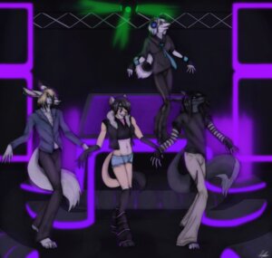 Rating: Safe Score: 0 Tags: anthro canid canine e621 felid female glowing group hi_res hybrid kazu_silverfall koji_unplugged male mammal rave scene_haircut silvyr tail tartii User: bunchy7s