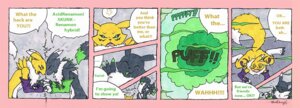 Rating: Questionable Score: 0 Tags: 2011 acidrenamon alternate_color anthro bandai_namco black_sclera canid canine comic dialogue digimon digimon_(species) dipstick_tail duo e621 english_text fan_character fart fart_cloud fart_fetish female forceswerwolf fur green_fart_cloud hyper hyper_fart male mammal markings mephitid renamon skunk skunk_spray smelly speech_bubble spiral spiral_eyes tail tail_markings text white_body white_fur yellow_body yellow_fur User: bunchy7s