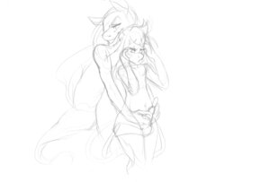 Rating: Questionable Score: 0 Tags: anthro baylee black_and_white bovid bovine cattle digital_drawing_(artwork) digital_media_(artwork) duo e621 femboy male male/male mammal monochrome phuufy sketch wide_hips User: bunchy7s