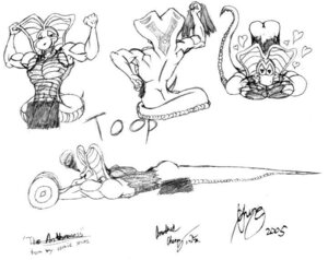 Rating: Questionable Score: 0 Tags: 2005 andres_chung_jr anthro anthroness apode barbell biped character_name clothing cobra dated draconcopode e621 flexing heart_eyes heart_symbol legless male male_draconcopode monochrome multiple_images muscular muscular_anthro muscular_male naga nipples non-mammal_nipples reptile scalie serpentine shirt side_view signature sketch_page snake snake_hood solo tank_top text toop topwear traditional_media_(artwork) User: bunchy7s