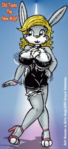 Rating: Questionable Score: 0 Tags: 2004 anthro beth_blosoms big_breasts big_ears biped breasts e621 english_text female greycat_rademenes lagomorph leporid mammal rabbit solo standing text User: bunchy7s