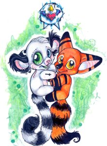 Rating: Safe Score: 0 Tags: anthro canid canine chival duo e621 ear_piercing facial_piercing female fennec_fox fox glamfur heart_symbol heterochromia kaku_q._spookaboo lemur male mammal nose_piercing nose_ring piercing primate ring-tailed_lemur ring_piercing septum_piercing strepsirrhine tail true_fox yellow_eyes young young_anthro zeriara_(character) User: bunchy7s