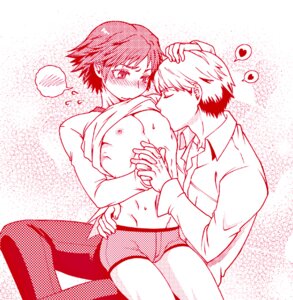 Rating: Questionable Score: 0 Tags: boxers_(clothing) chinjuu_hibakichi femboy gay hanamura_yousuke holding_hands intertwined_fingers male male_only megami_tensei nipple_play nipple_stimulation nipple_suck nipple_sucking pec_sucking pecs persona persona_4 rule34 seta_souji shirt_pulled_up shirt_up tagme underwear undressing wholesome yaoi User: bunchy7s