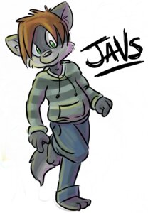 Rating: Safe Score: 0 Tags: anthro biped canid canine e621 male mammal roarey_raccoon simple_background solo standing tail white_background User: bunchy7s