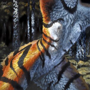 Rating: Questionable Score: 0 Tags: 1:1 anthro detailed_background e621 faceless_character faceless_female felid female karol_pawlinski mammal nature nipple_outline nude outside pantherine solo stripes tail tiger torso_shot User: bunchy7s